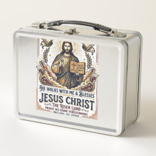 Lunch Box T-Shirt Jésus Surfant Foi Inspirante
