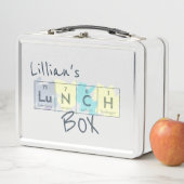 Lunch Box Table périodique Science Nom de l'enfant Crayon "L (En situation)