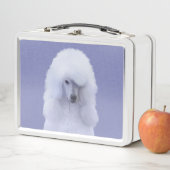 Lunch Box Tableau blanc standard de caniche - Art original d (En situation)