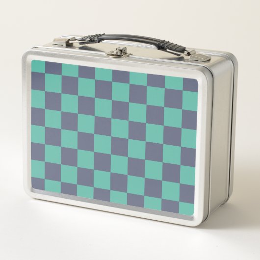 Lunch Box Tableau de bord bleu et vert (Devant)