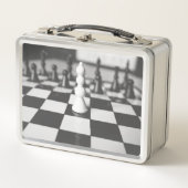 Lunch Box Tableau d'échec noir et blanc (Devant)