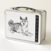 Lunch Box Tableau original 2 Chien chinois Année Anniversair (Dos)