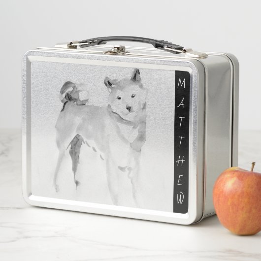 Lunch Box Tableau original 3 Chien chinois Année Anniversair (En situation)
