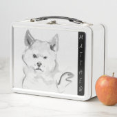 Lunch Box Tableau original 4 Chien chinois Année Anniversair (En situation)