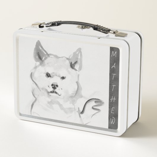 Lunch Box Tableau original 4 Chien chinois Année Anniversair (Dos)