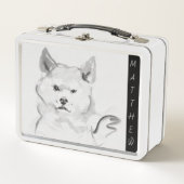 Lunch Box Tableau original 4 Chien chinois Année Anniversair (Devant)
