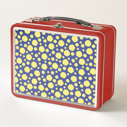 Lunch Box Taches géométriques funky jaunes (Devant)