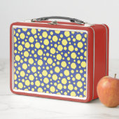 Lunch Box Taches géométriques funky jaunes (En situation)