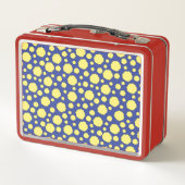 Lunch Box Taches géométriques funky jaunes (Dos)