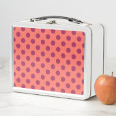Lunch Box Taches rouges vin et corail vivant (En situation)