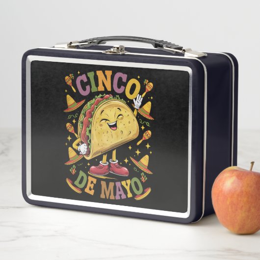 Lunch Box Taco de Danse Drôle Fête de Cinco De Mayo Party (En situation)