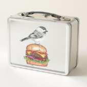 Lunch Box Tahoe Black Capped Chickadee Cheeseburger Bird (Dos)