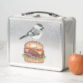 Lunch Box Tahoe Black Capped Chickadee Cheeseburger Bird (En situation)