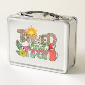 Lunch Box Tannée et Tipsy | Fun Summer Party Design (Dos)