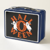 Lunch Box Tape à l'Œil Orange Typographie Fantômes (Dos)