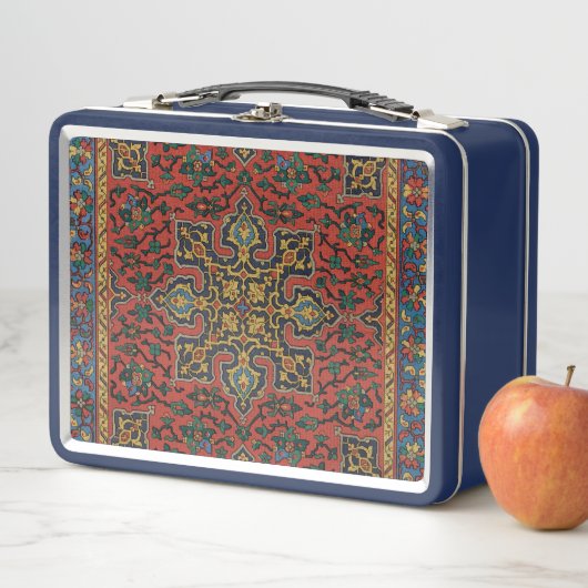 Lunch Box Tapis Perse Tapis Rouge Bleu classique (En situation)