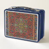 Lunch Box Tapis Perse Tapis Rouge Bleu classique (Dos)