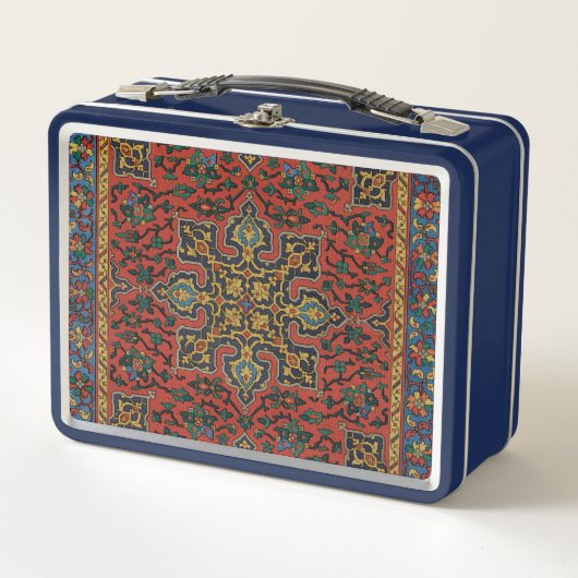 Lunch Box Tapis Perse Tapis Rouge Bleu classique (Devant)