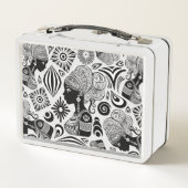 Lunch Box Tatouage Tribal Portrait de Fille Africaine (Dos)