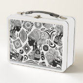 Lunch Box Tatouage Tribal Portrait de Fille Africaine (Devant)