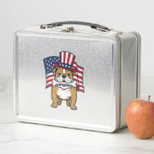 Lunch Box Taurillon Patriotique Avec Drapeau Vector Design_1 (En situation)