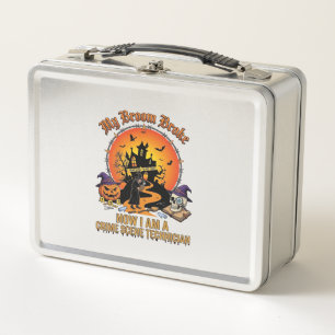 Lunch Box Technicien de scène de crime Balai cassé Sorcière
