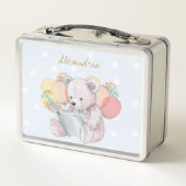 Lunch Box Teddy Bear reading a book Baby in Bloom (Dos)