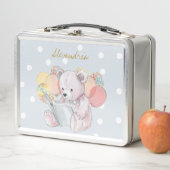 Lunch Box Teddy Bear reading a book Baby in Bloom (En situation)