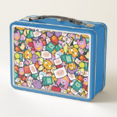 Lunch Box Temps d'aventure | Motif de jeu de caractères (Dos)