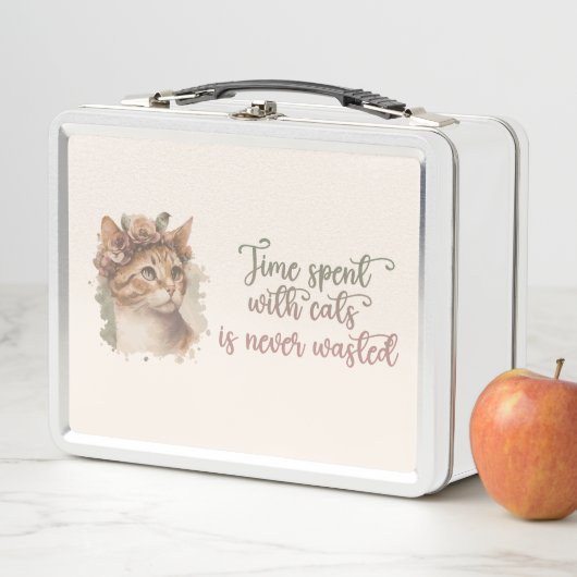 Lunch Box Temps Passé Avec Des Chats Jamais Gaspillé Mignonn (En situation)