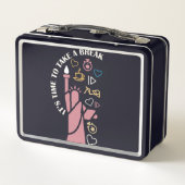 Lunch Box Temps pour une pause, rafraîchissement cool et pla (Dos)