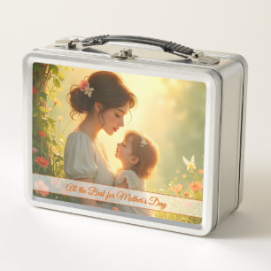 Lunch Box Tendre Amour Maternel dans une Lumière Fleurie
