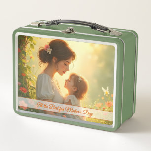 Lunch Box Tendre Amour Maternel dans une Lumière Fleurie