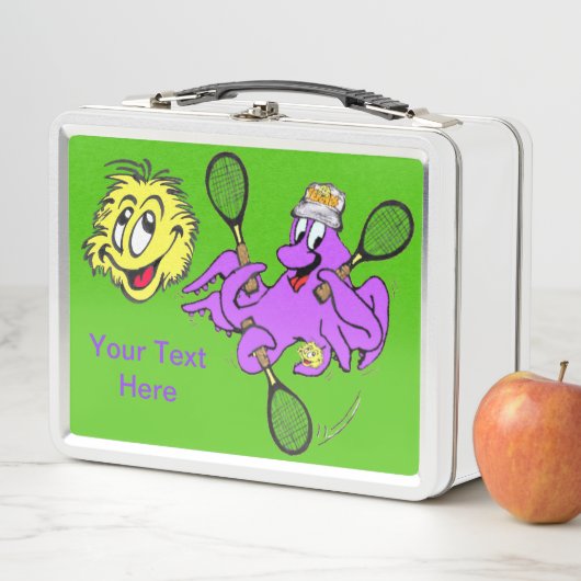 Lunch Box Tennis Octopus Cartoon Lunette Box (En situation)