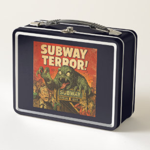 Lunch Box Terreur dans le métro, horreur vintage