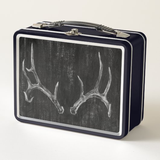 Lunch Box Tête d'animal de cerf rustique sur tableau de bord (Devant)