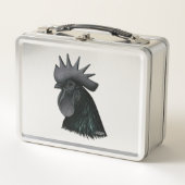 Lunch Box Tête de Rooster Ayam Cemani (Devant)