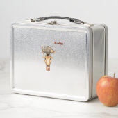 Lunch Box tête émoji explosant visage de girafe (En situation)