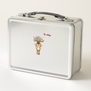 Lunch Box tête émoji explosant visage de girafe