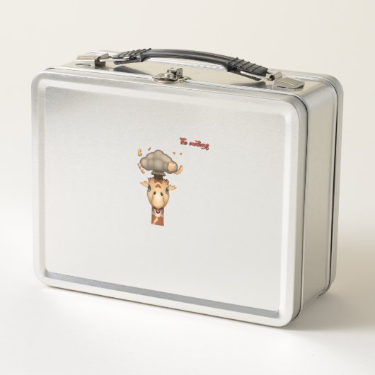 Lunch Box tête émoji explosant visage de girafe (Devant)