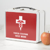 Lunch Box Texte personnalisé Médicale professionnel (En situation)