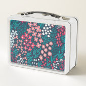 Lunch Box Texture vintage Fleur sans joint. (Dos)