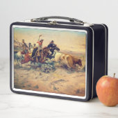 Lunch Box The Herd Quitter (par C. M. Russell, c. 1897) (En situation)