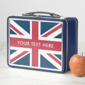 Lunch Box The Union Jack British Flag Blue (En situation)