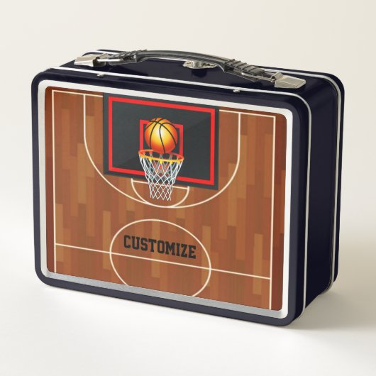 Lunch Box Thème de basket-ball Slam Dunk (Dos)