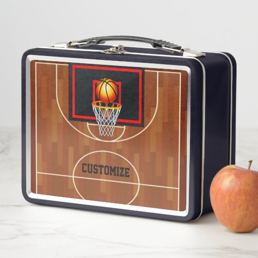 Lunch Box Thème de basket-ball Slam Dunk (En situation)