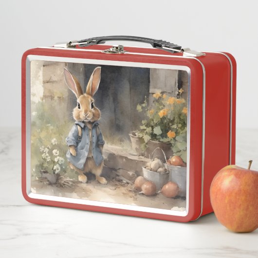 Lunch Box Thème de lapin mignon (En situation)