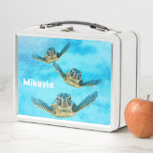 Lunch Box Three Baby Sea Turtles Swimming (En situation)