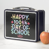 Lunch Box Tie Dye Happy 100e jour d'école Enseignant Élève (En situation)