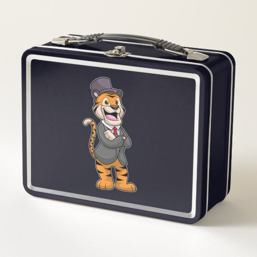 Lunch Box Tiger comme chambre avec veste et Casquette (Devant)